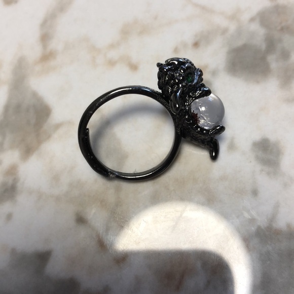 dragon ring with red phantom crystal - Picture 4 of 5